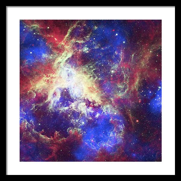 Tarantula Nebula / Art Photo - Framed Print