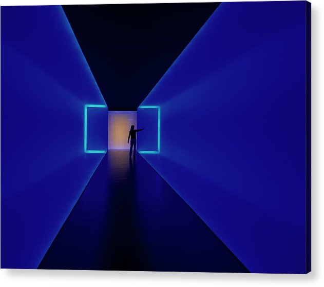 The Light Inside installation, by James Turrell, at the Museum of Fine Arts, Houston, Texas    - Acrylic Print