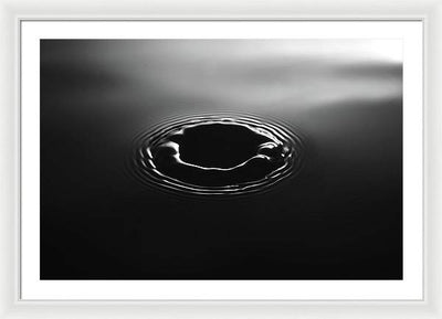 Water Drop / Art Photo - Framed Print