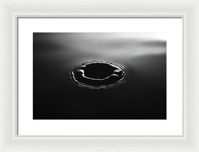 Water Drop / Art Photo - Framed Print