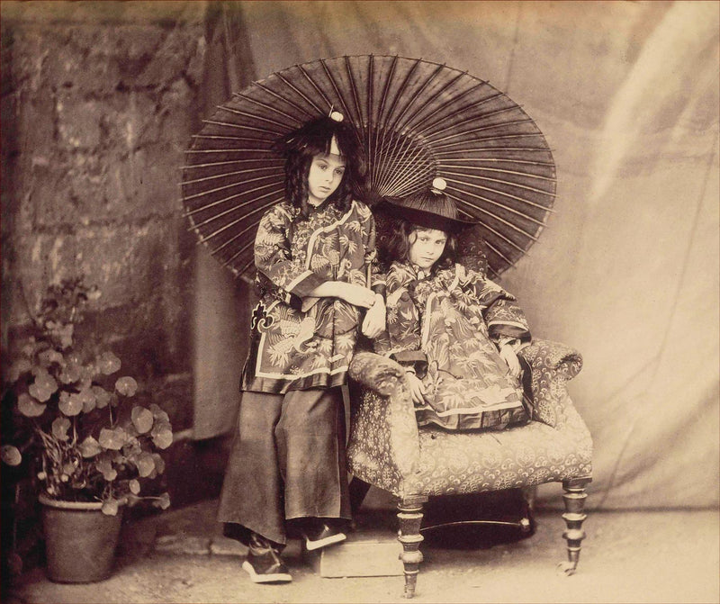 Lorina and Alice Liddell in Chinese Costume