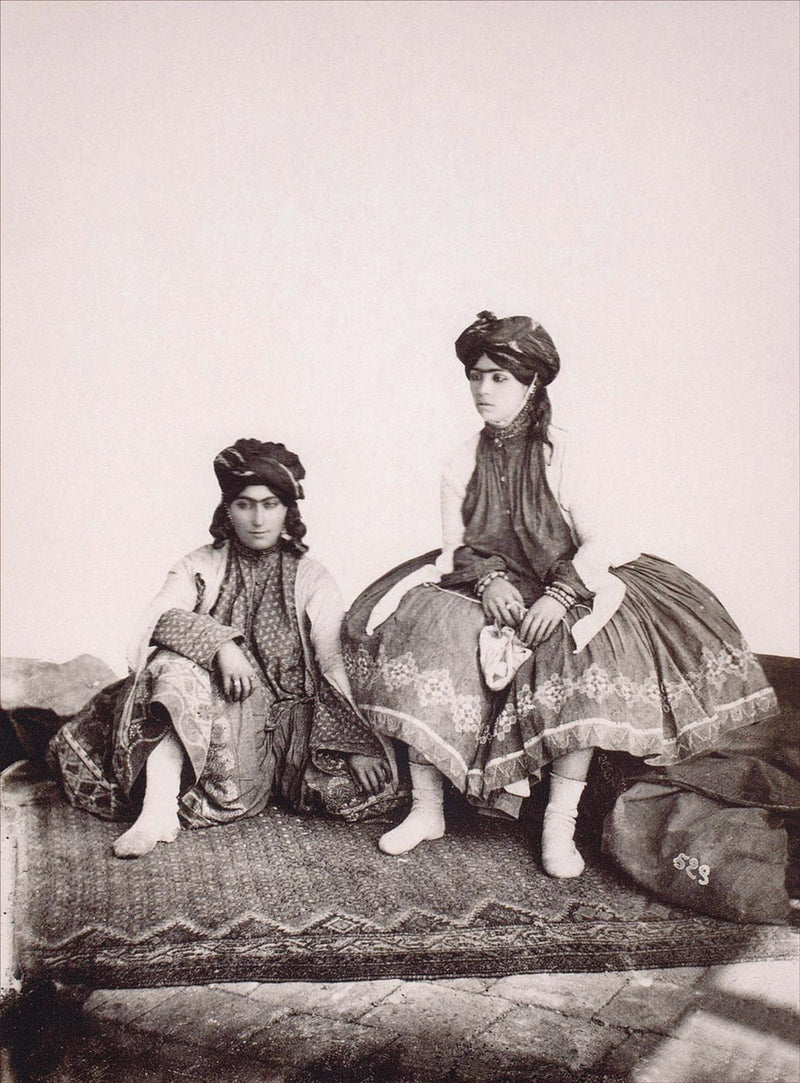 Young Concubines, Harem of Naser Al Din Shah Qajar, Iran