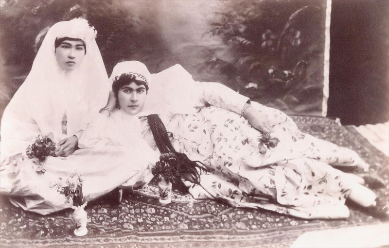 Young Concubines, Harem of Naser Al Din Shah Qajar, Iran