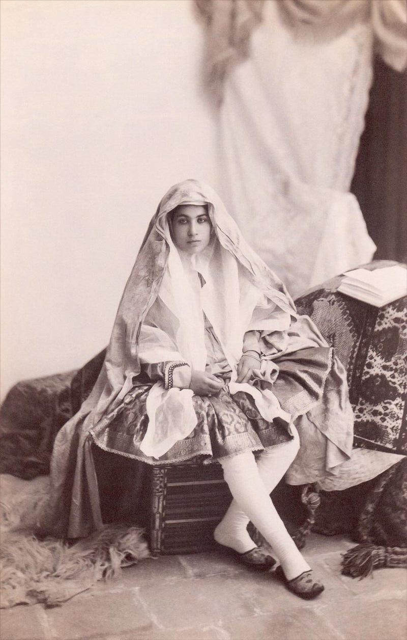 Young Concubine, Harem of Naser Al Din Shah Qajar, Iran