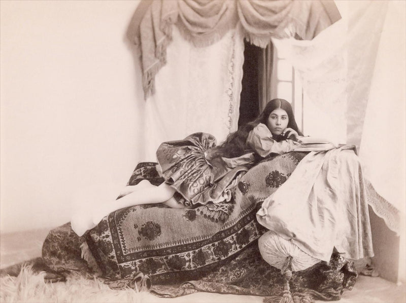 Young Concubine, Harem of Naser Al Din Shah Qajar, Iran