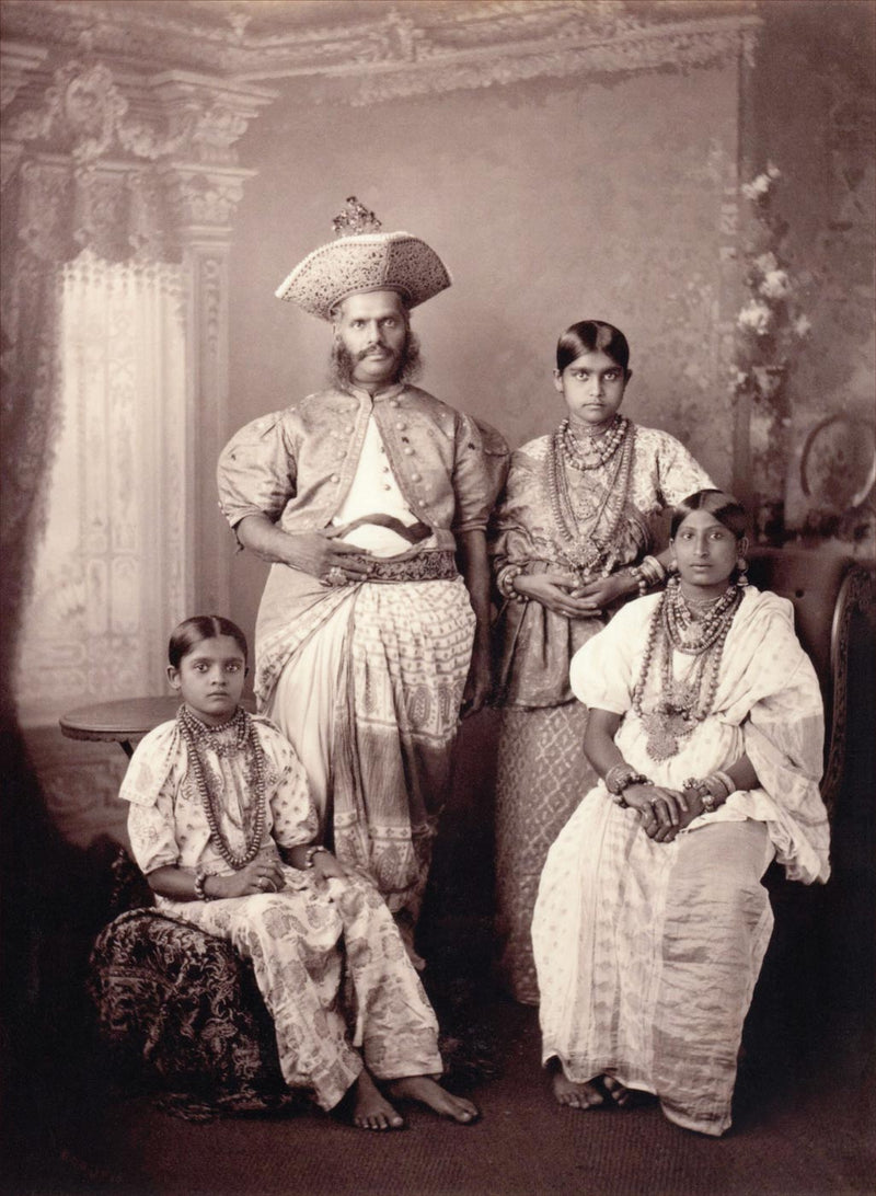 Kandyan Chief and Family, Ceylon