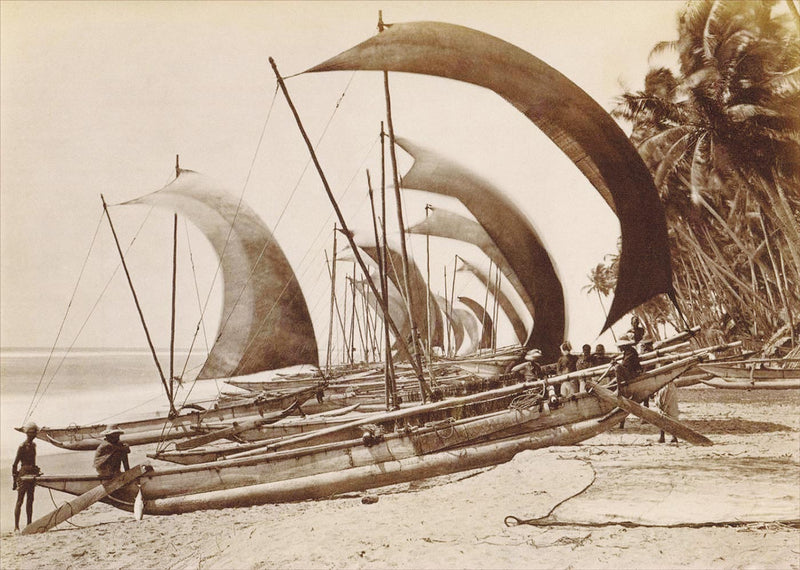 Fishing Canoe, Ceylon