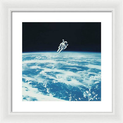 Astronaut Bruce McCandless, Space Shuttle Challenger, 1984 / Art Photo - Framed Print