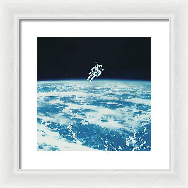 Astronaut Bruce McCandless, Space Shuttle Challenger, 1984 / Art Photo - Framed Print