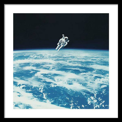 Astronaut Bruce McCandless, Space Shuttle Challenger, 1984 / Art Photo - Framed Print