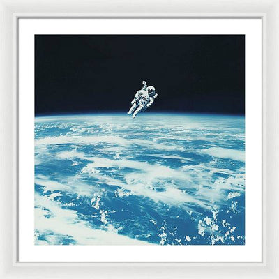 Astronaut Bruce McCandless, Space Shuttle Challenger, 1984 / Art Photo - Framed Print