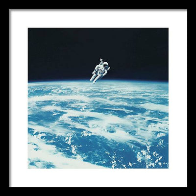 Astronaut Bruce McCandless, Space Shuttle Challenger, 1984 / Art Photo - Framed Print