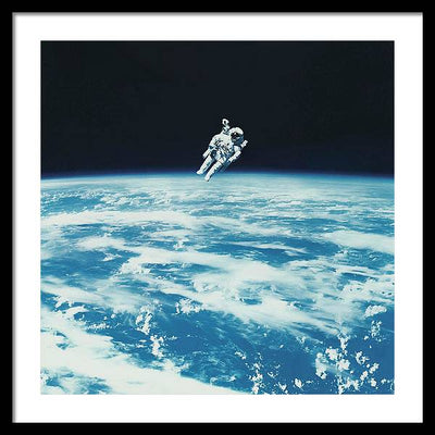 Astronaut Bruce McCandless, Space Shuttle Challenger, 1984 / Art Photo - Framed Print