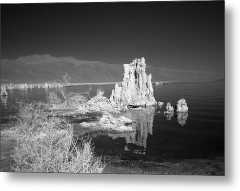 Infrared View, Mono Lake, California  / Art Photo - Metal Print