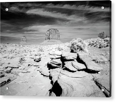 Infrared view of Monument Valley, Arizona / Art Photo - Acrylic Print