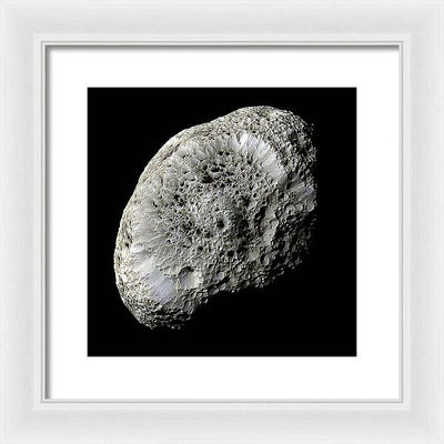 Saturn's Moon Hyperion / Art Photo - Framed Print