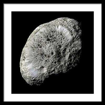 Saturn's Moon Hyperion / Art Photo - Framed Print