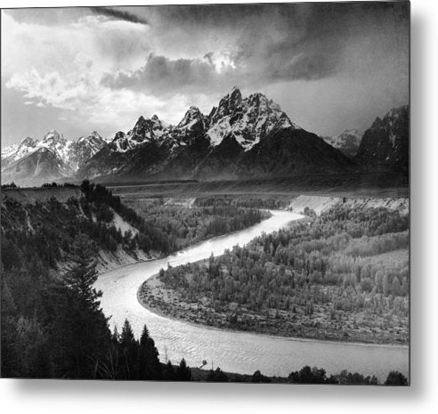 The Tetons and the Snake River, Wyoming 1942 / Art Photo - Metal Print