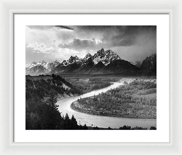 The Tetons and the Snake River, Wyoming 1942 / Art Photo - Framed Print