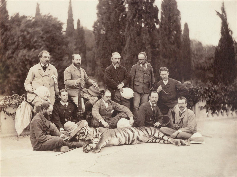 King Edouard VII with Hunters, British India