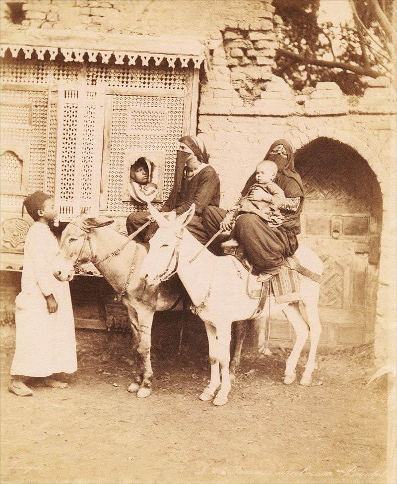 Femmes Arabes sur Baudets, Egypte