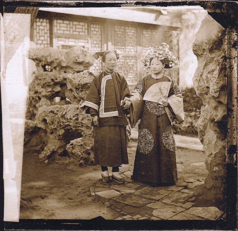 A Manchu Bride with her Maid, Beijing, China