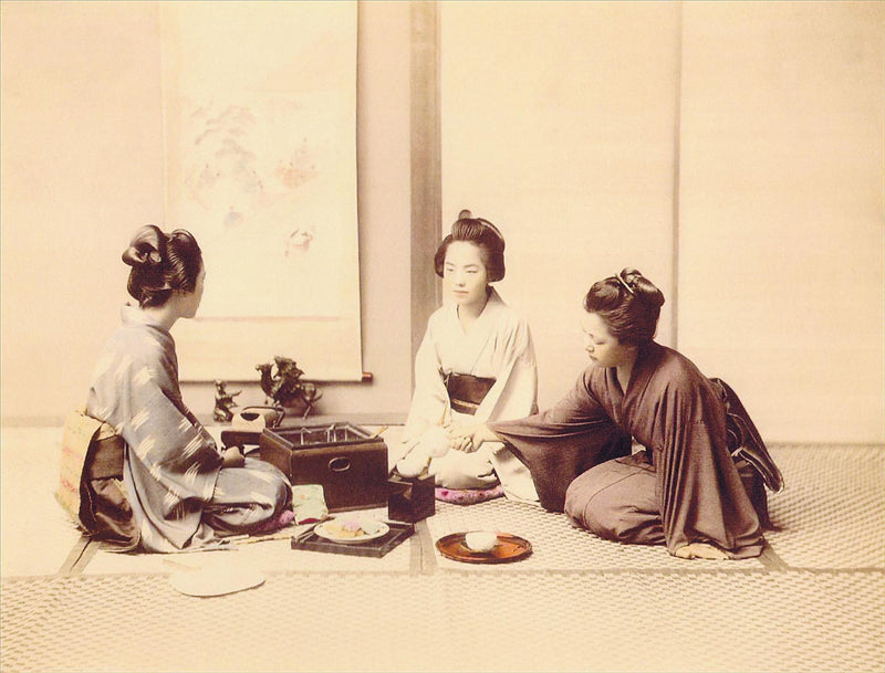 Hand Colored Photography, Japan - Tea Party