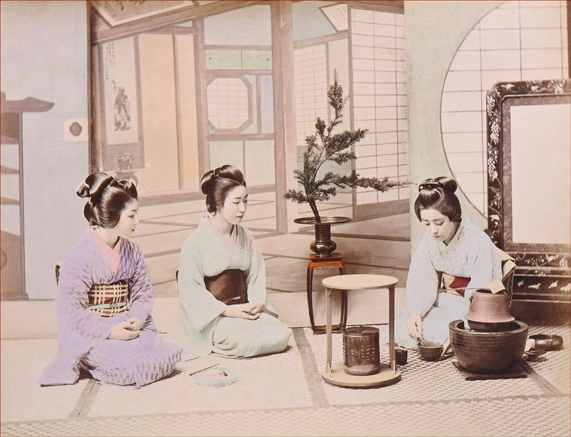 Hand  Colored  Photography, Japan - Tea Ceremony