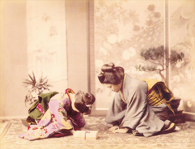 Hand Colored Photography, Japan - Ceremonial Visit