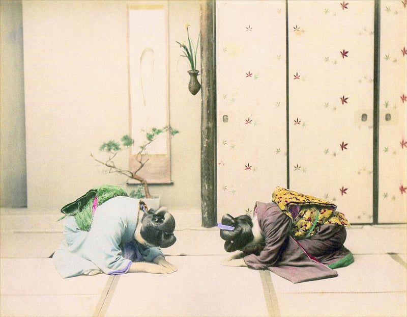 Hand Colored Photography, Japan - Courtesy Visit