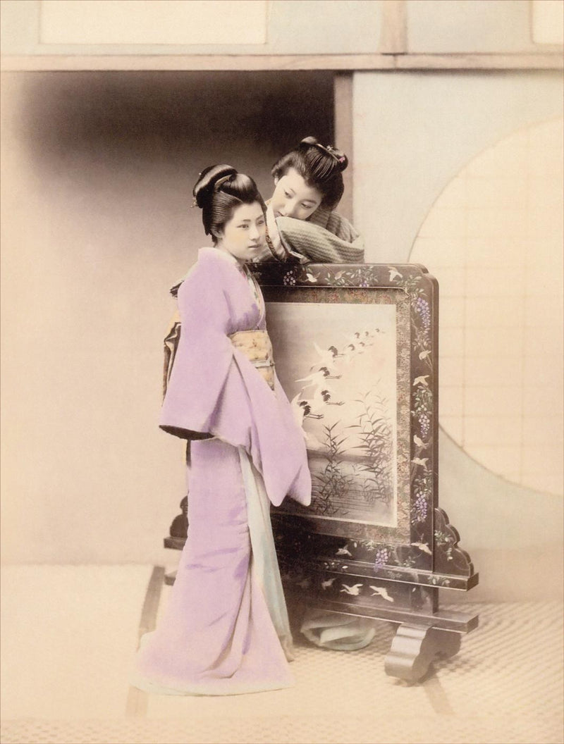 Hand Colored Photography, Japan - Whispering