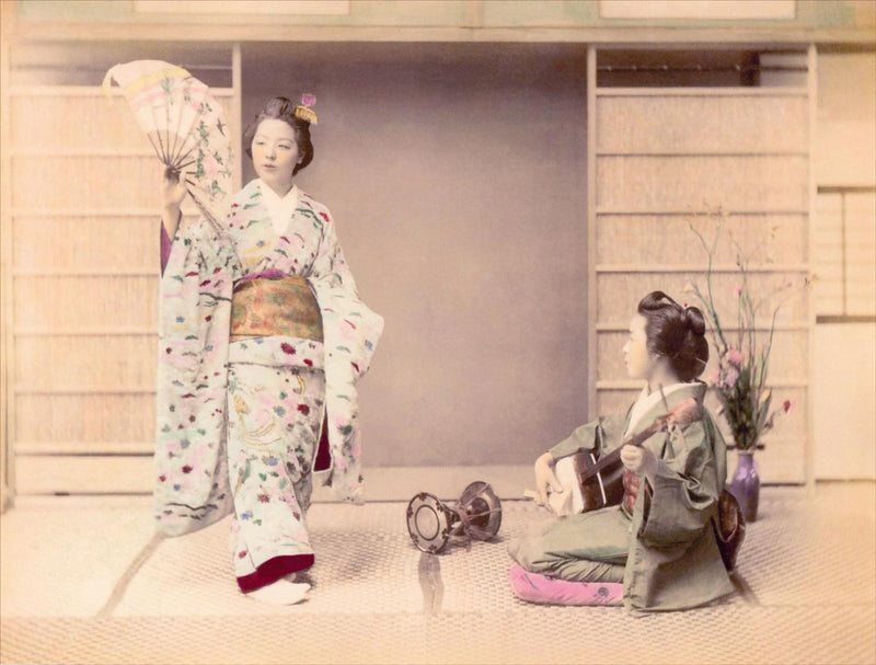 Hand Colored Photography, Japan - Dancing