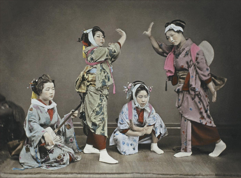 Hand Colored Photography, Japan - Dance Party