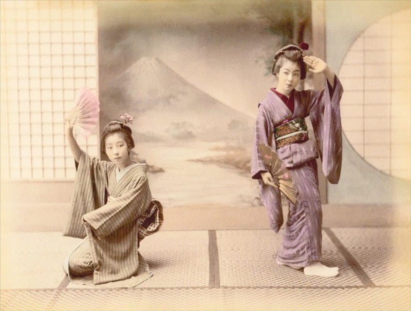 Hand Colored Photography, Japan - Dancing