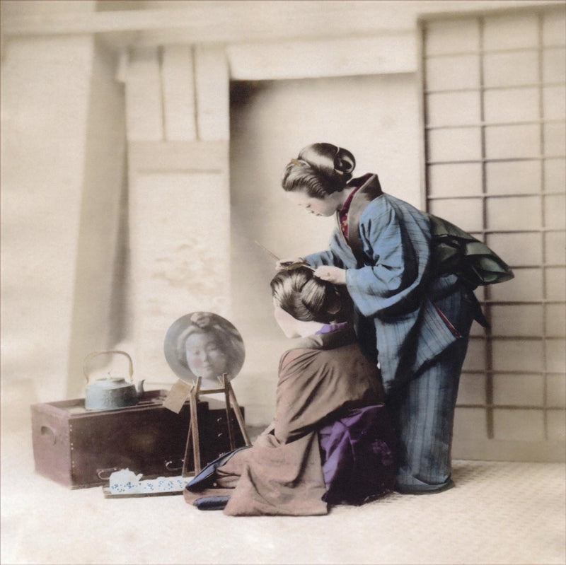Hand Colored Photography, Japan -  Hair Care 