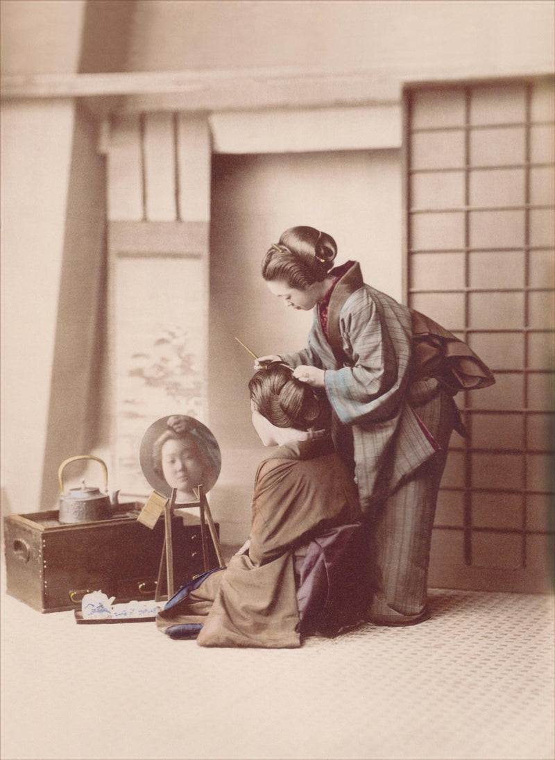 Hand Colored Photography, Japan - Hair Care 