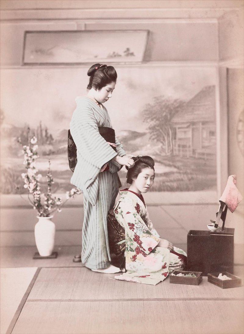 Hand Colored Photography, Japan - Hair Care