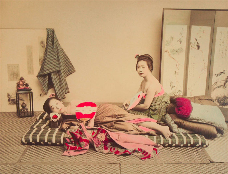 Hand Colored Photography, Japan - Tea House Girls