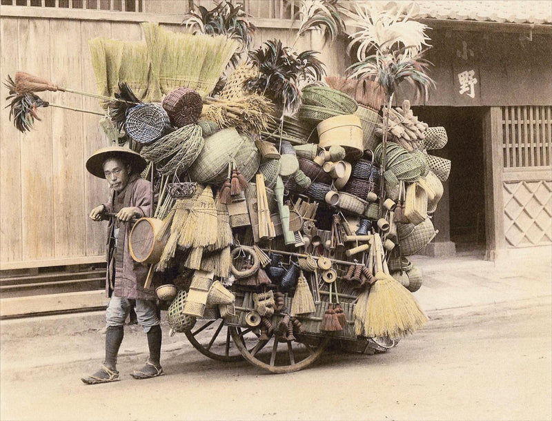 Hand Colored Photography, Japan -  Peddler