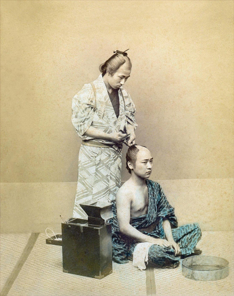 Hand Colored Photography, Japan - Barber 