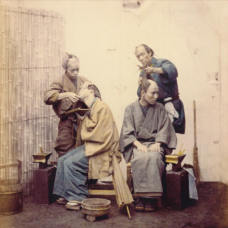 Hand Colored Photography, Japan - Barbers 
