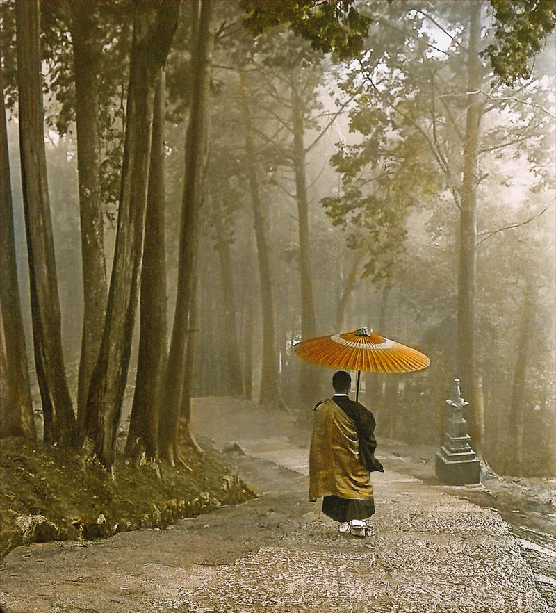 Hand Colored Photography, Japan - Buddhist Monk
