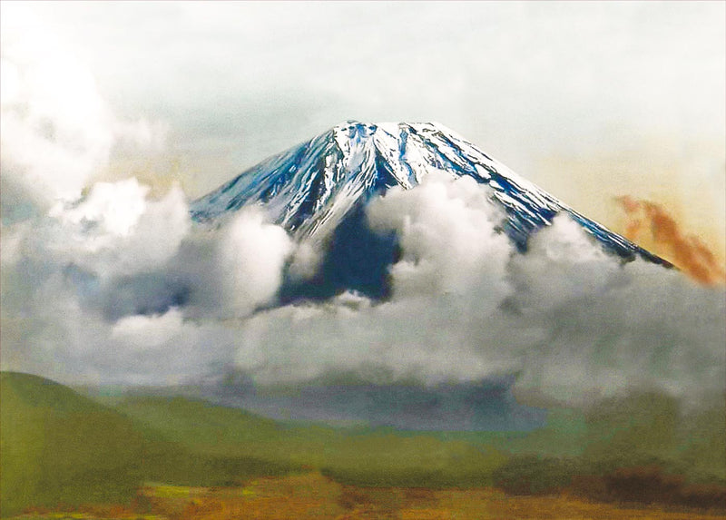 Hand Colored Photography, Japan - Mount Fuji