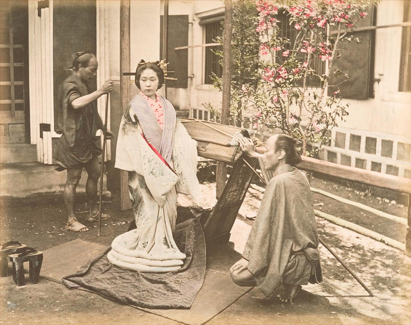 Hand Colored Photography, Japan - High Ranked Geisha