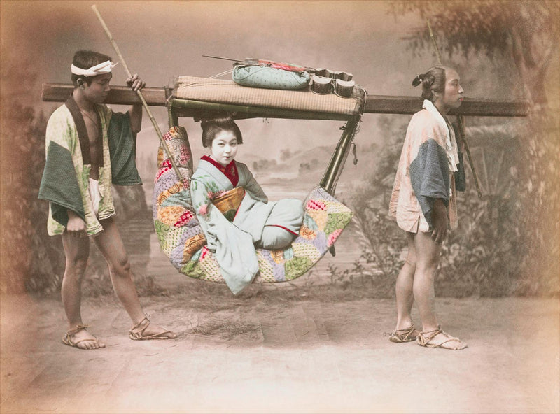 Hand Colored Photography, Japan - Kago