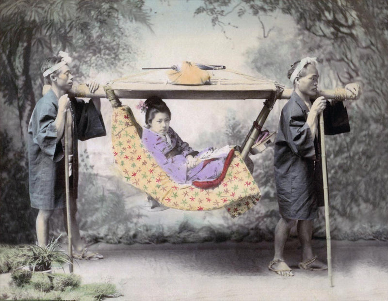 Hand Colored Photography, Japan - Kago