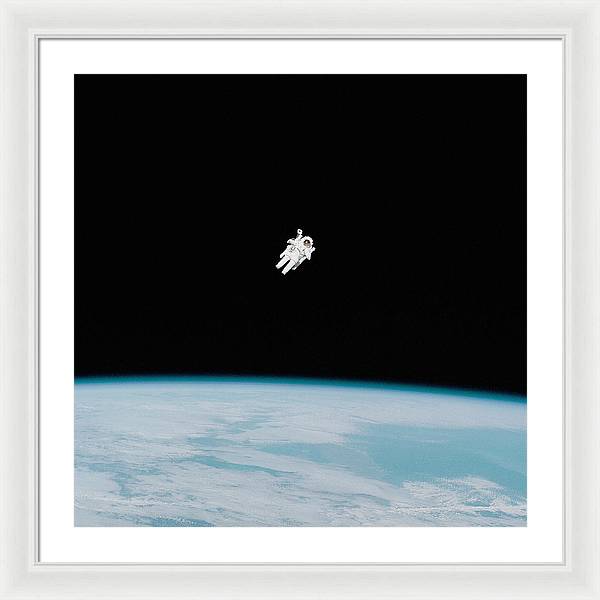 Astronaut Bruce McCandless, Space Shuttle Challenger, 1984 / Art Photo - Framed Print