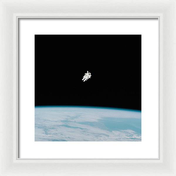 Astronaut Bruce McCandless, Space Shuttle Challenger, 1984 / Art Photo - Framed Print