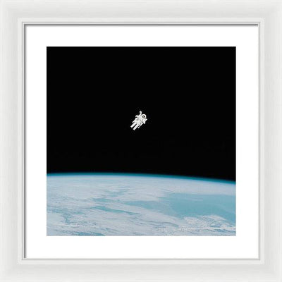 Astronaut Bruce McCandless, Space Shuttle Challenger, 1984 / Art Photo - Framed Print