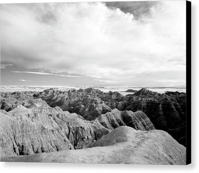 Infrared view of the Badlands, South Dakota / Art Photo - Canvas Print